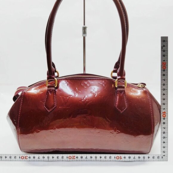 LOUIS VUITTON Rouge Fauviste Monogram Vernis Sherwood PM Bag - Picture 2 of 8